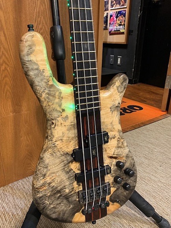 Warwick Streamer stage 1 Buckeye Burl Top/LED Green '16の画像